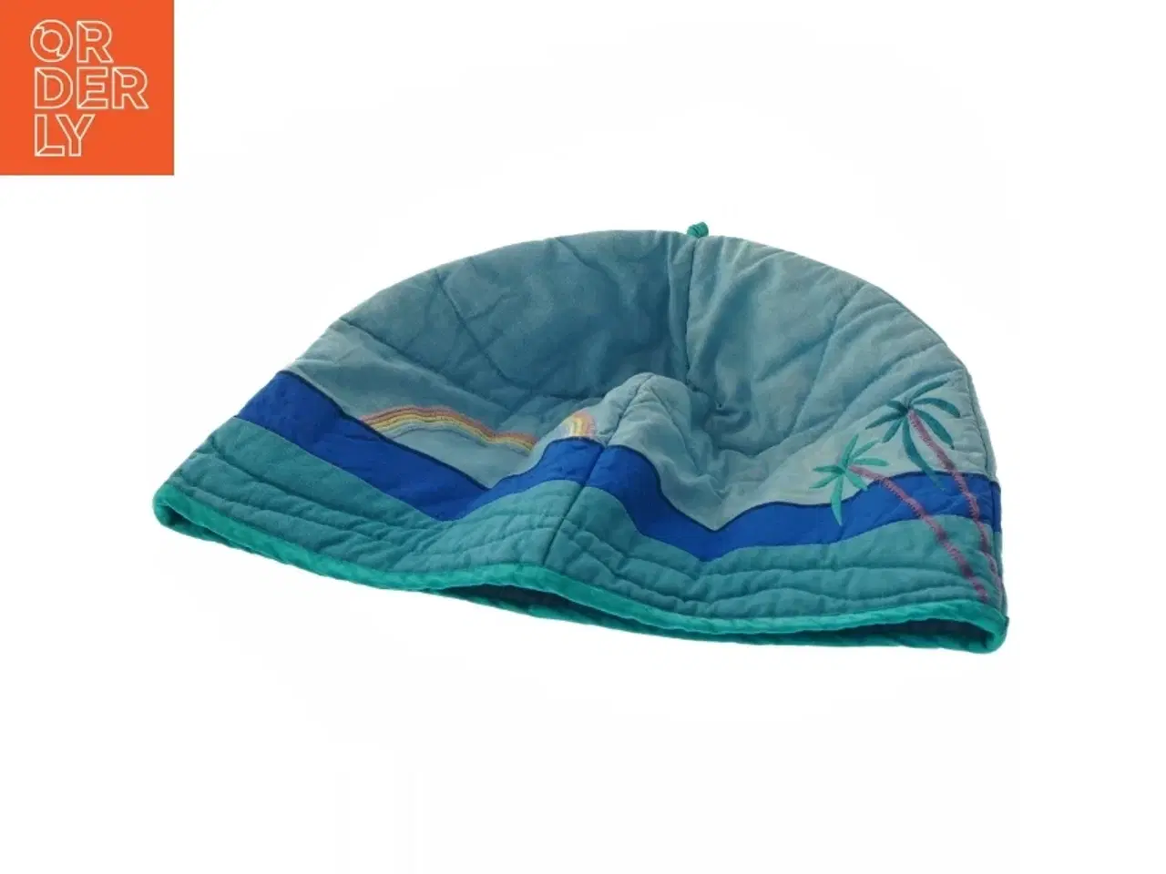 Billede 4 - Tehætte, håndlavet med applikation og broderi (h 27 cm, omkr 68 cm)