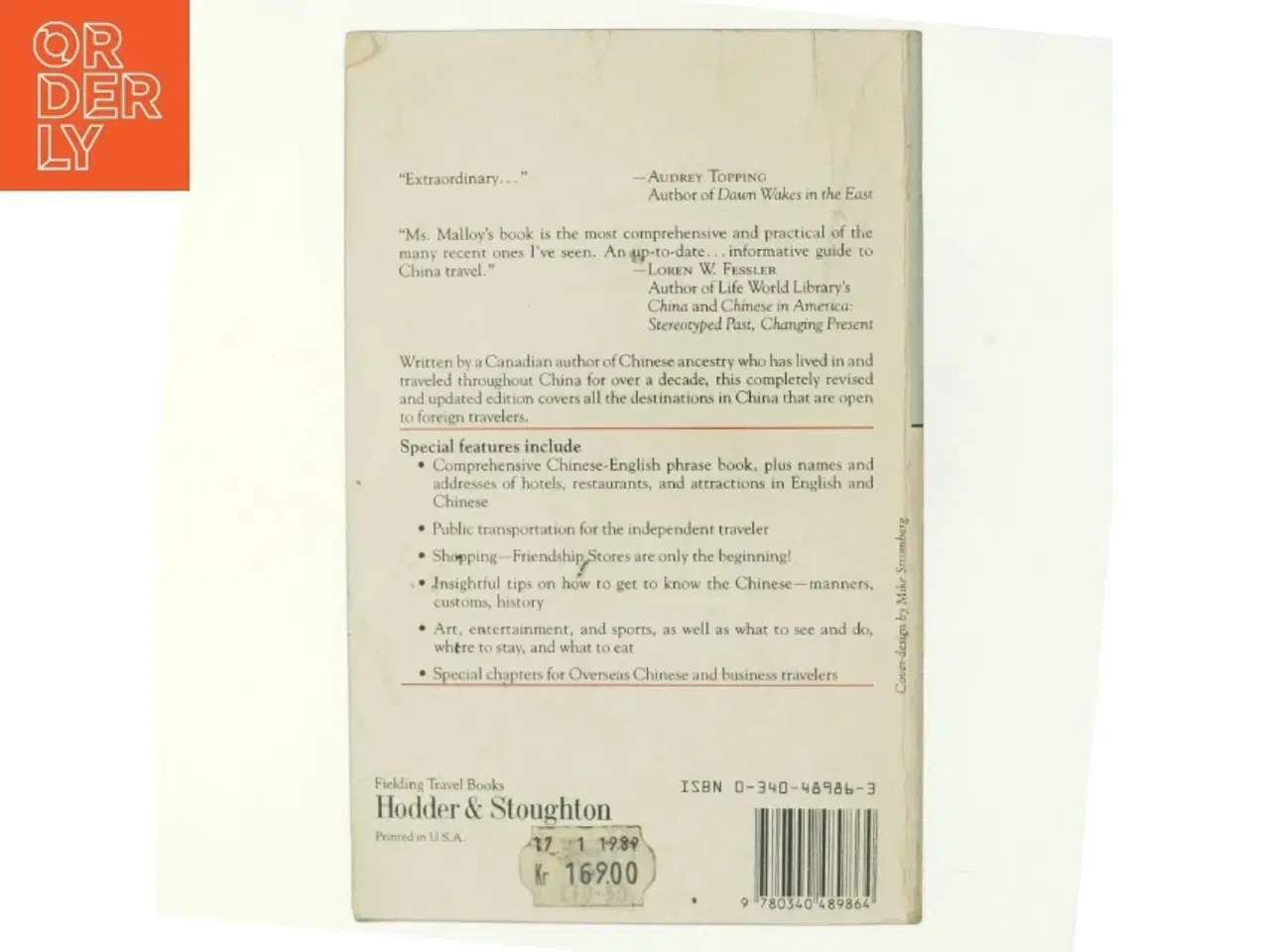 Billede 3 - Fielding&#39;s People&#39;s Republic of China 1989 af Ruth Lor Malloy (Bog)