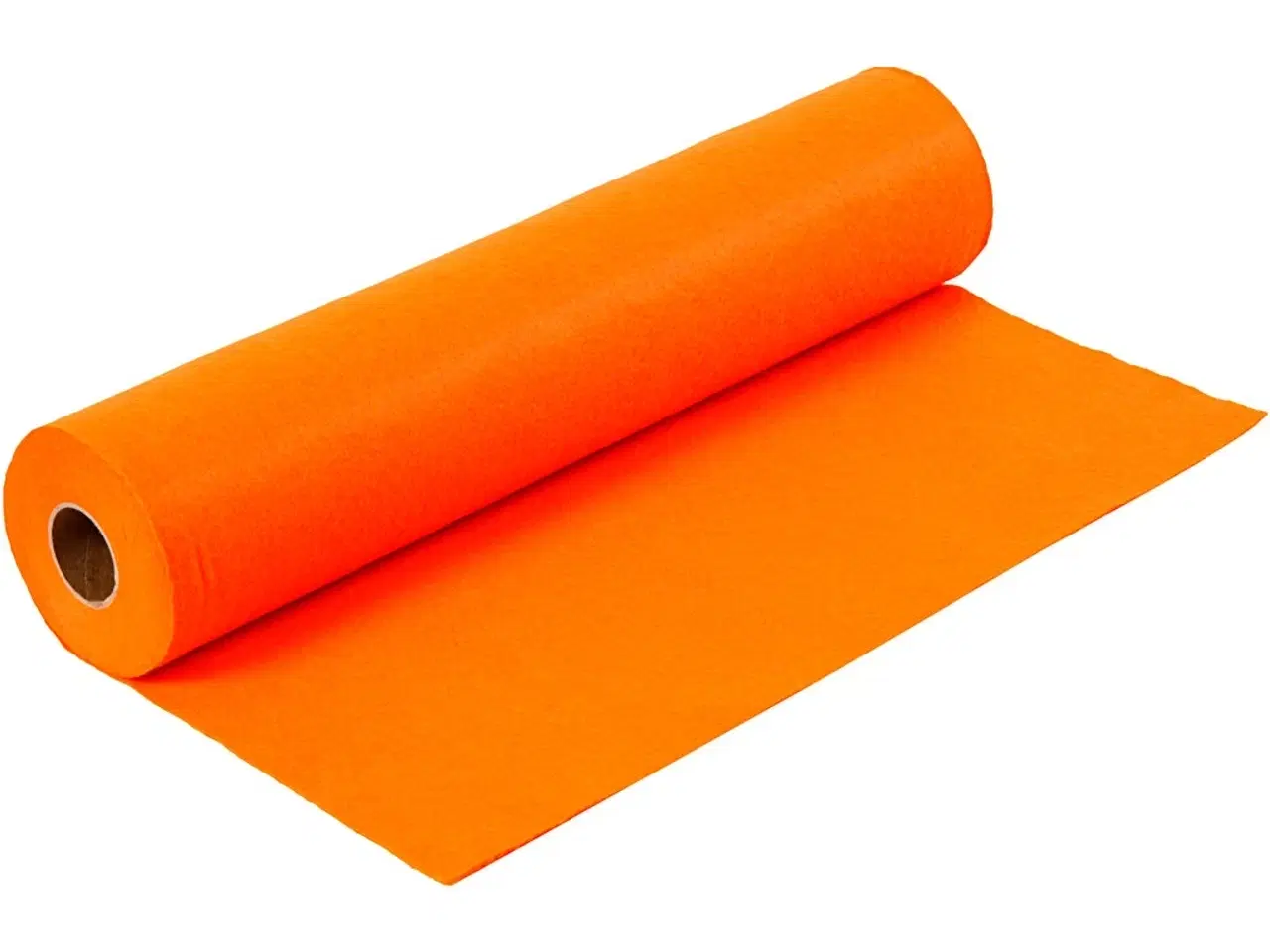 Billede 1 - Hobbyfilt, B: 45 cm, tykkelse 1,5 mm, 180-200 g, orange, 5m/ 1 rl.