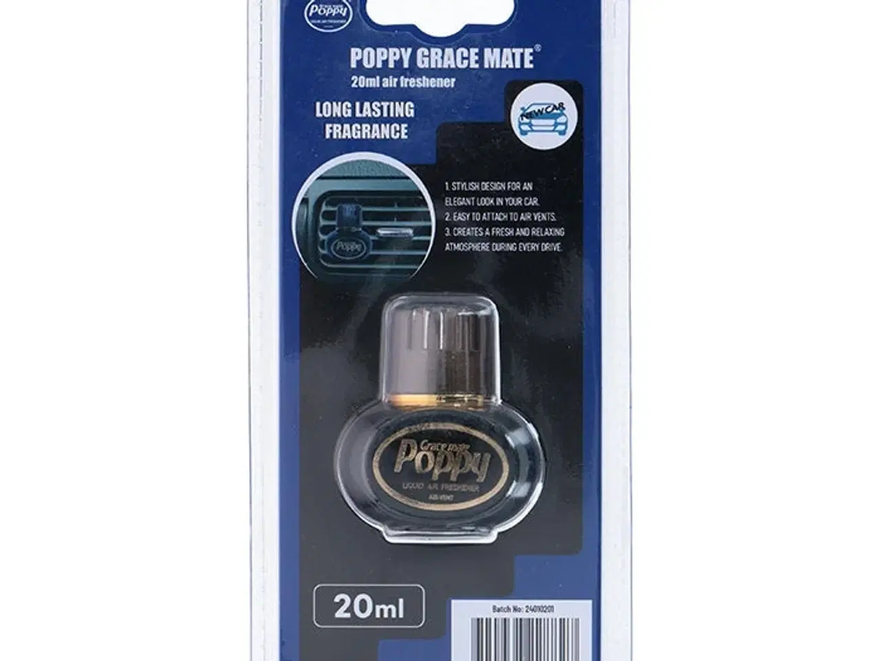 Billede 1 - Poppy mini luftfrisker New Car, 20 ml.