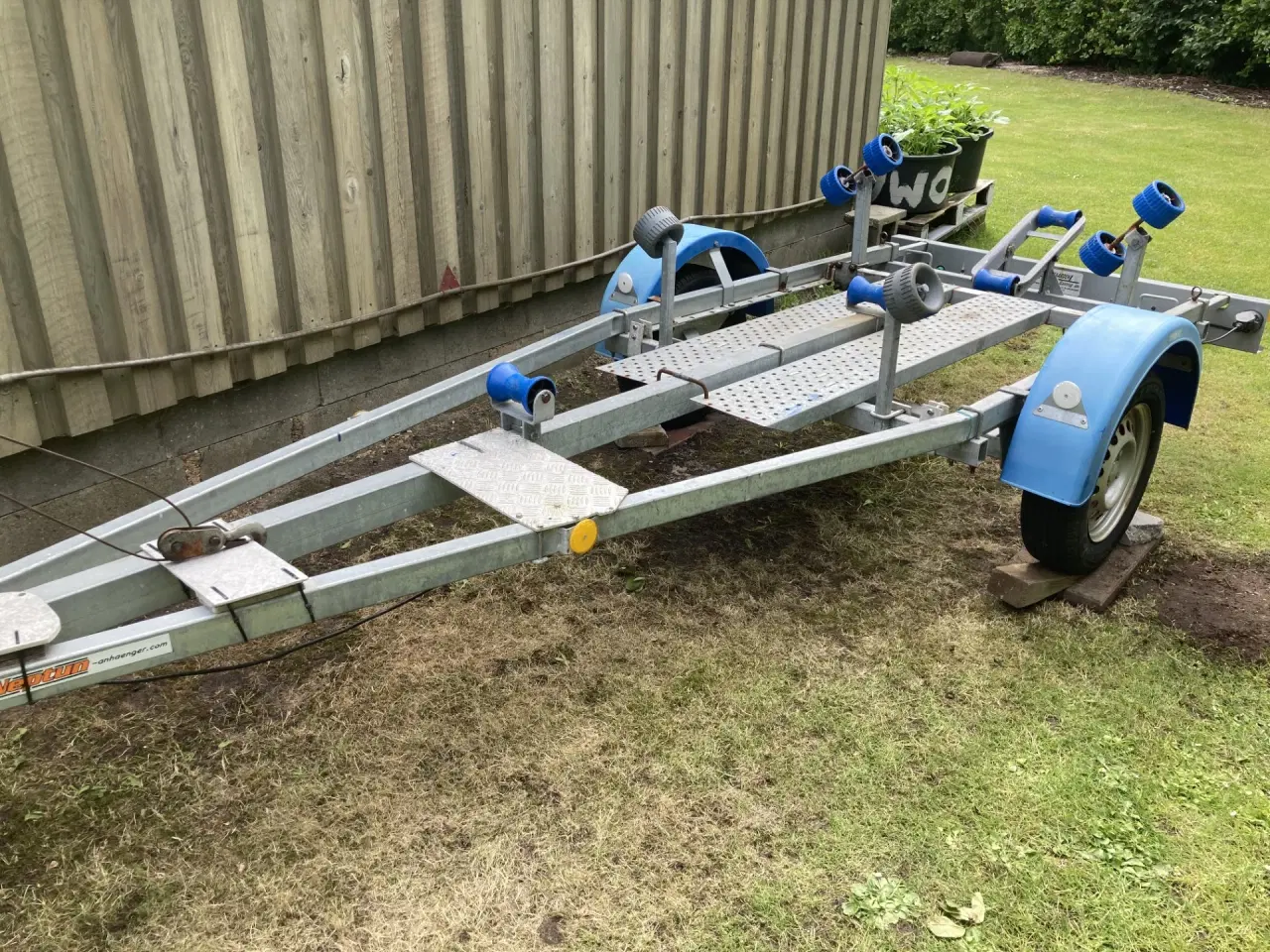 Billede 2 - 750 Kg Neptun bådtrailer med el-spil, gangbro