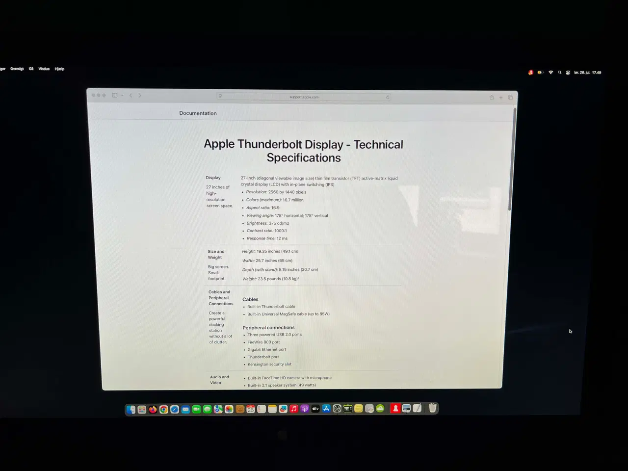 Billede 4 - Apple Thunderbolt Display 27"