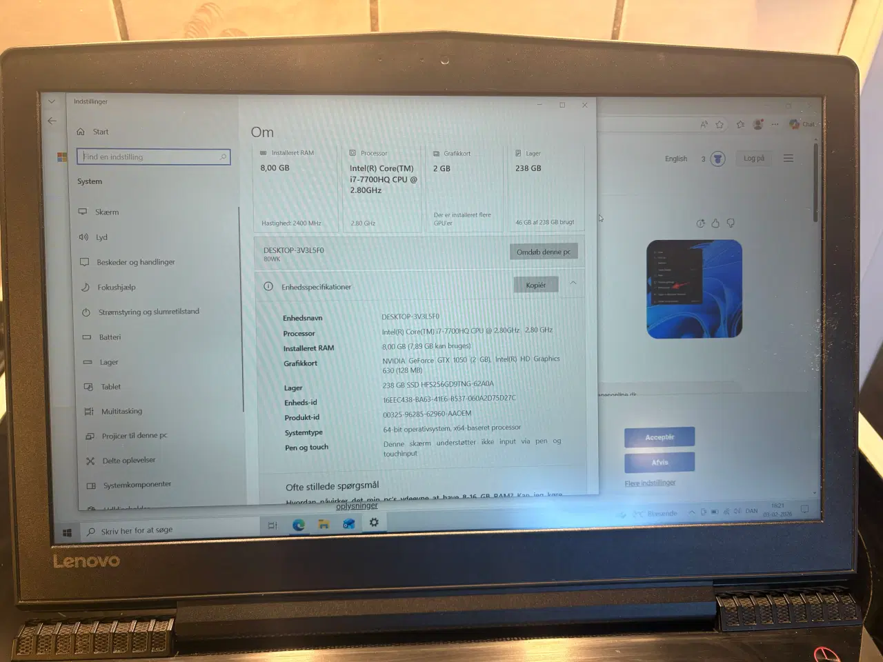 Billede 4 - Lenovo y520