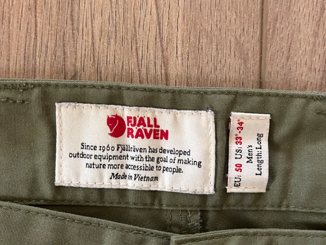 Billede 3 - Fjällräven G-1000 bukser str. 50. Lang model