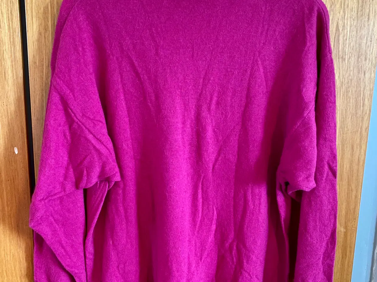 Billede 2 - Mørk pink angora/lambswool/polyamide sweater