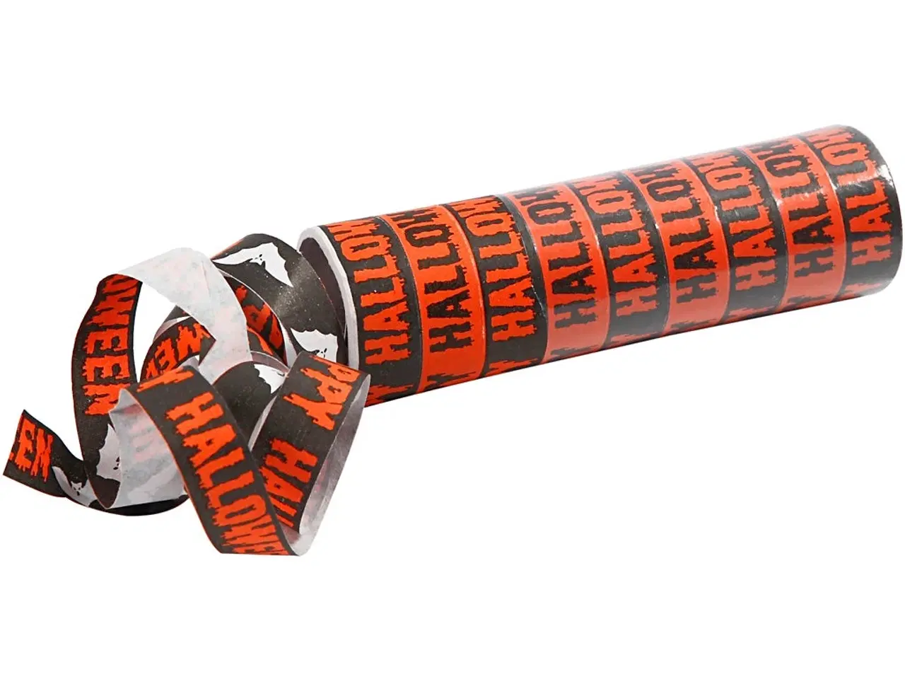 Billede 1 - Papirserpentiner i sort og orange - 2 ruller