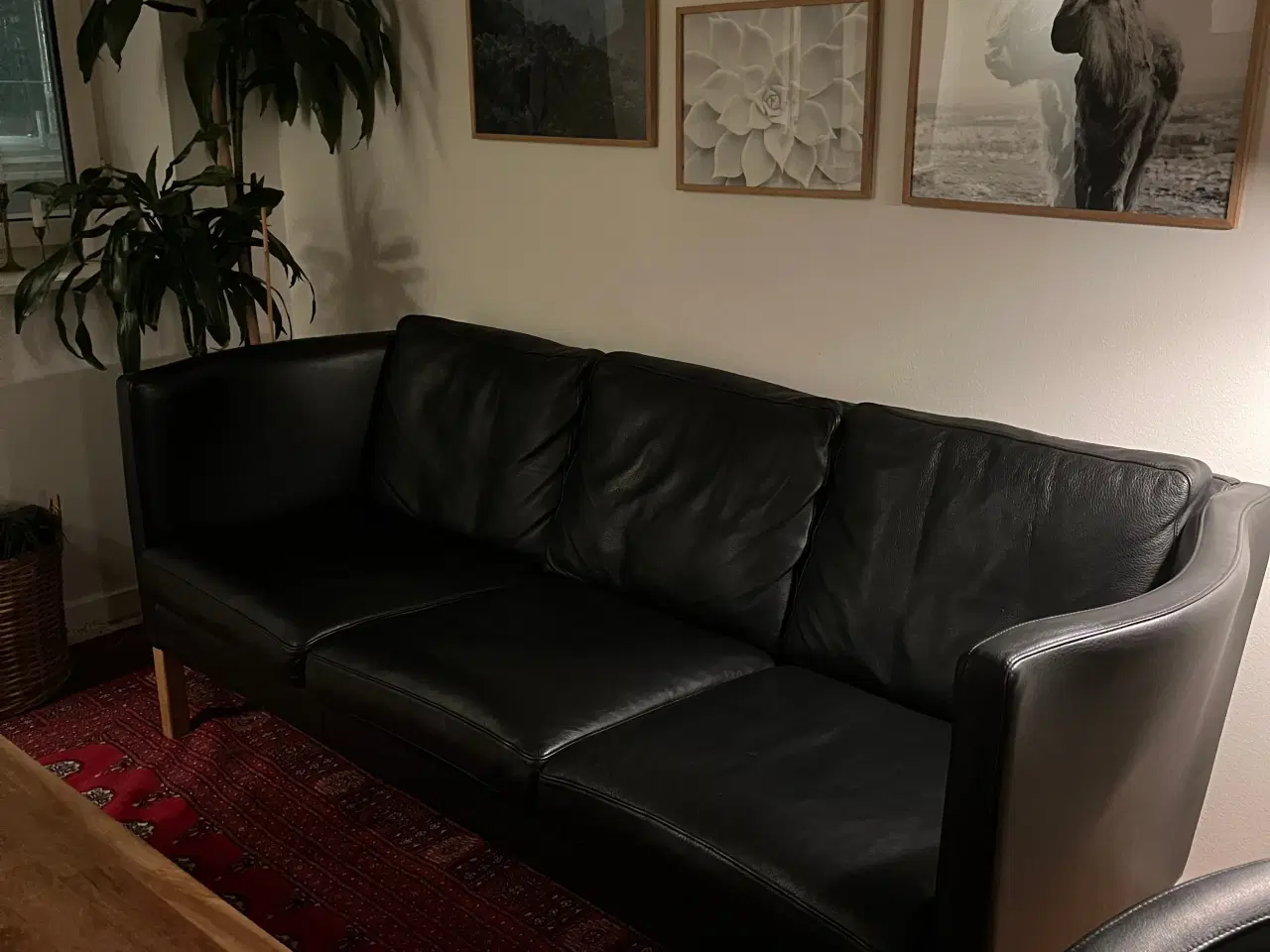 Billede 3 - AV 59 3 pers sofa i læder