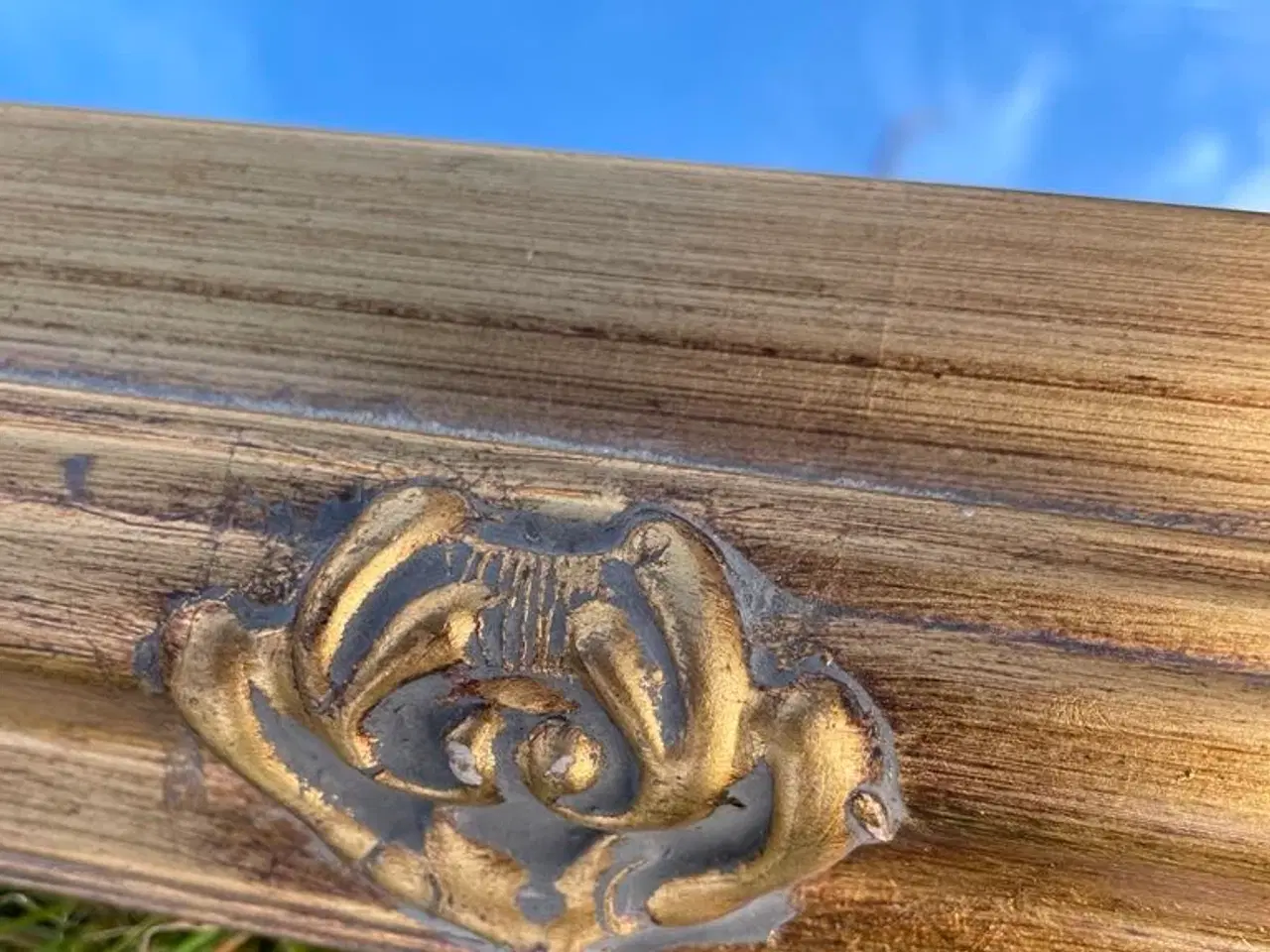 Billede 3 - Herskabeligt Facetslebet Spejl – Guldramme med Ant