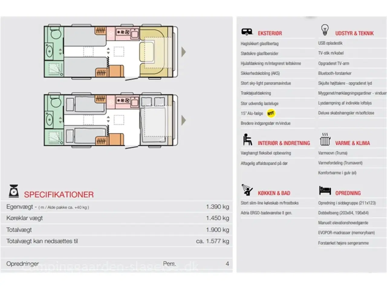 Billede 2 - 2024 - Adria Adora 572 UT Selected Edition   KAMPAGNEMODEL - Spar kr. 24.007 i forhold til normalpris.