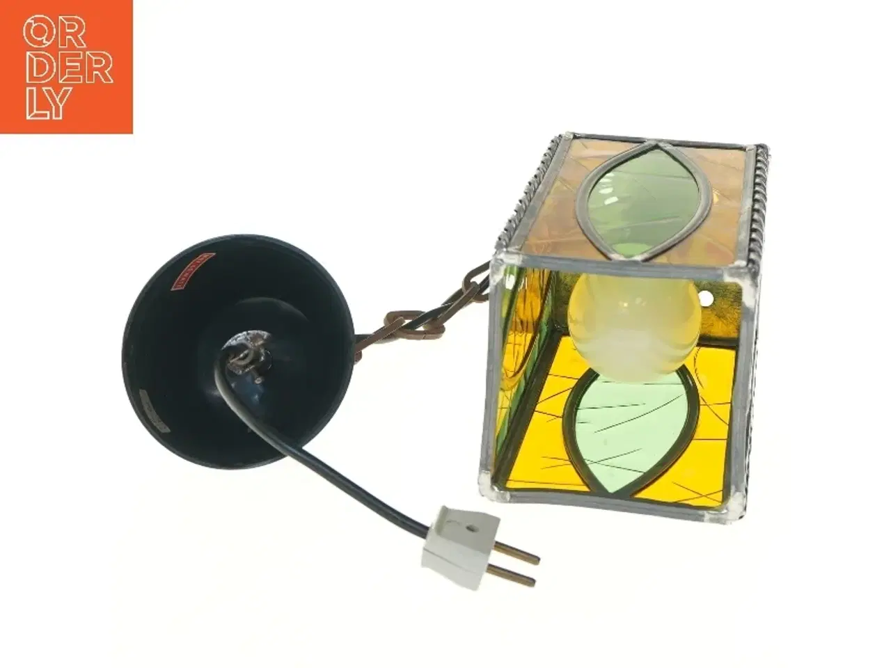 Billede 3 - Retro glaspendel lampe (str. 55 cm)