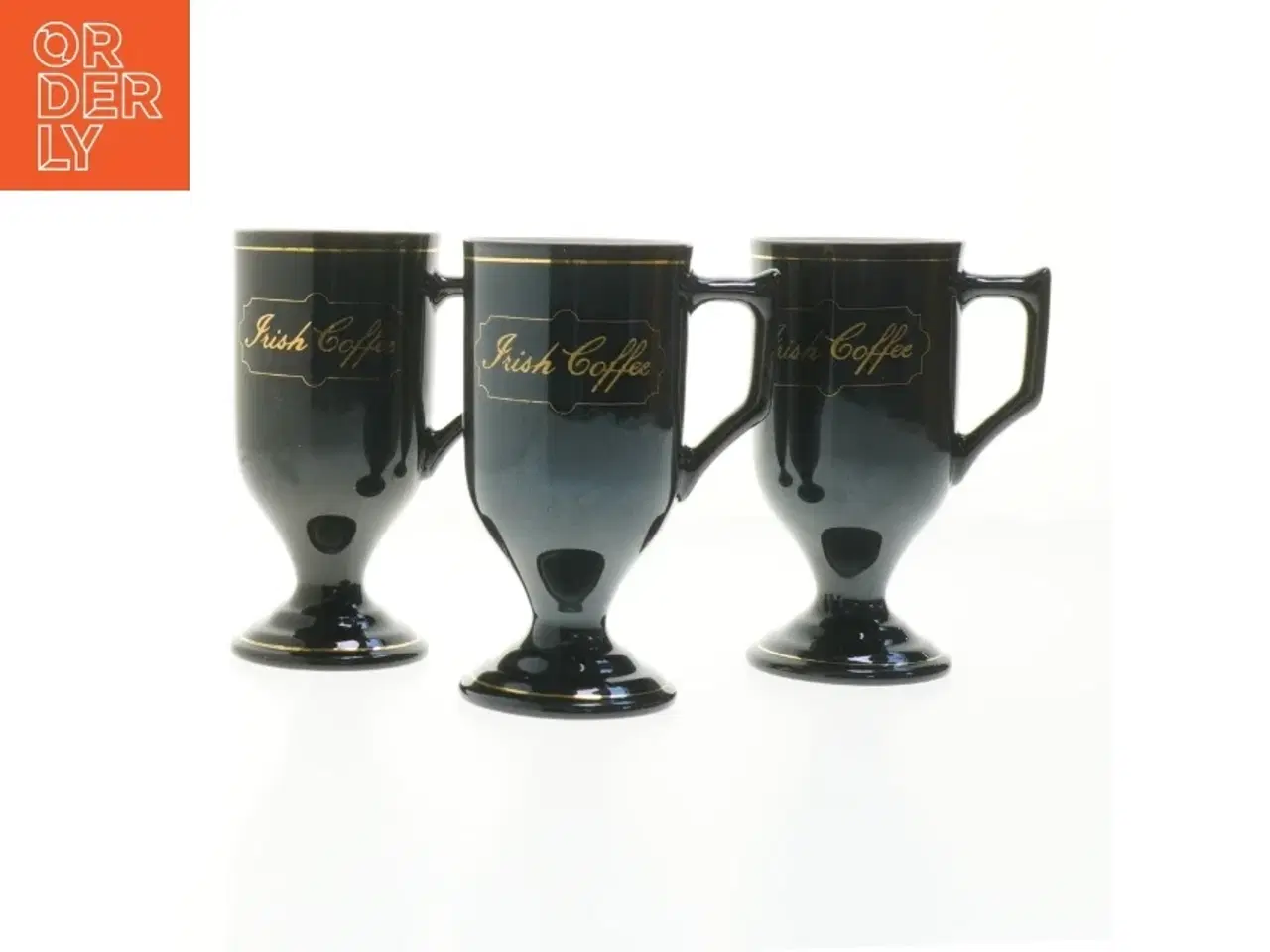 Billede 1 - 3 Irish Coffee-krus (ø. 7 cm, længde 14,3 cm)