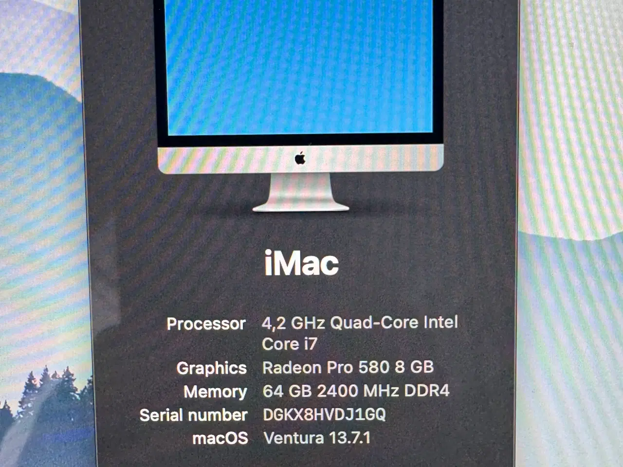 Billede 4 - Apple iMac | 2TB | 64GB Ram | 4.2 GHz Quad Core i7