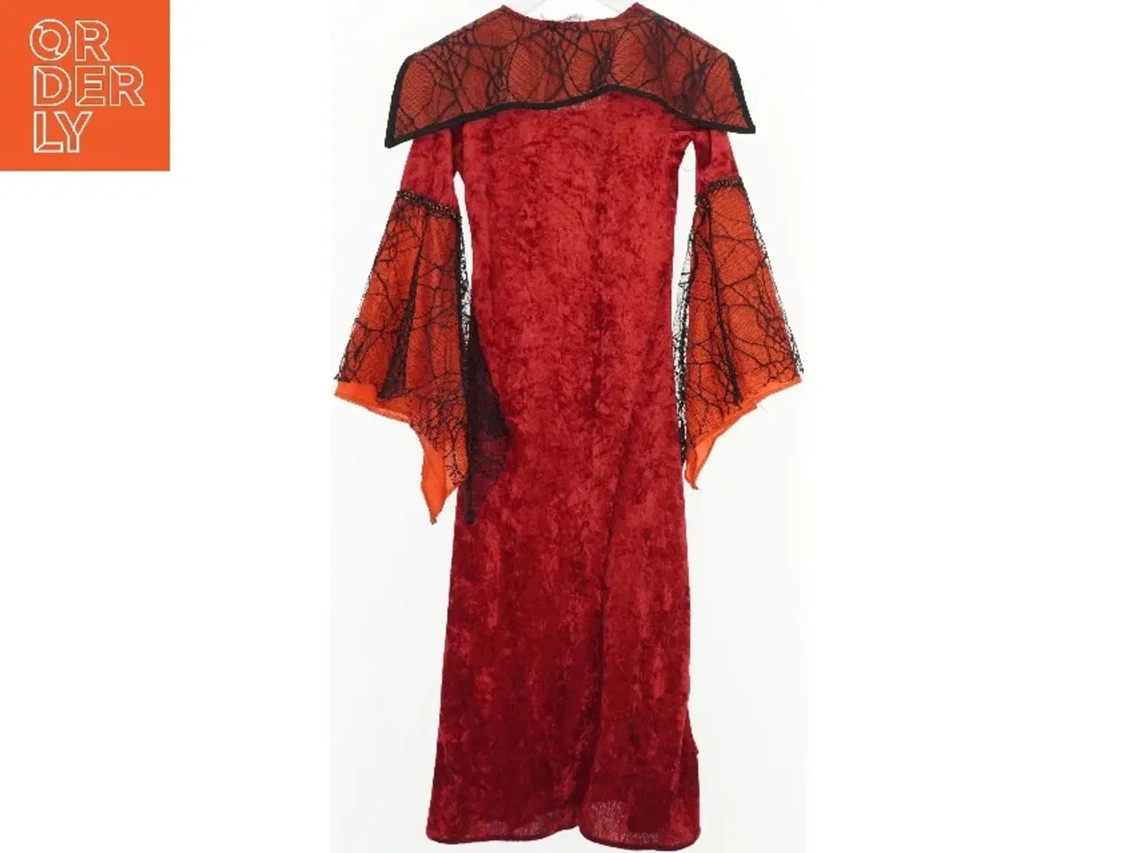 Billede 2 - Rød udklædningsdragt med edderkoppemotiv (str. 128)