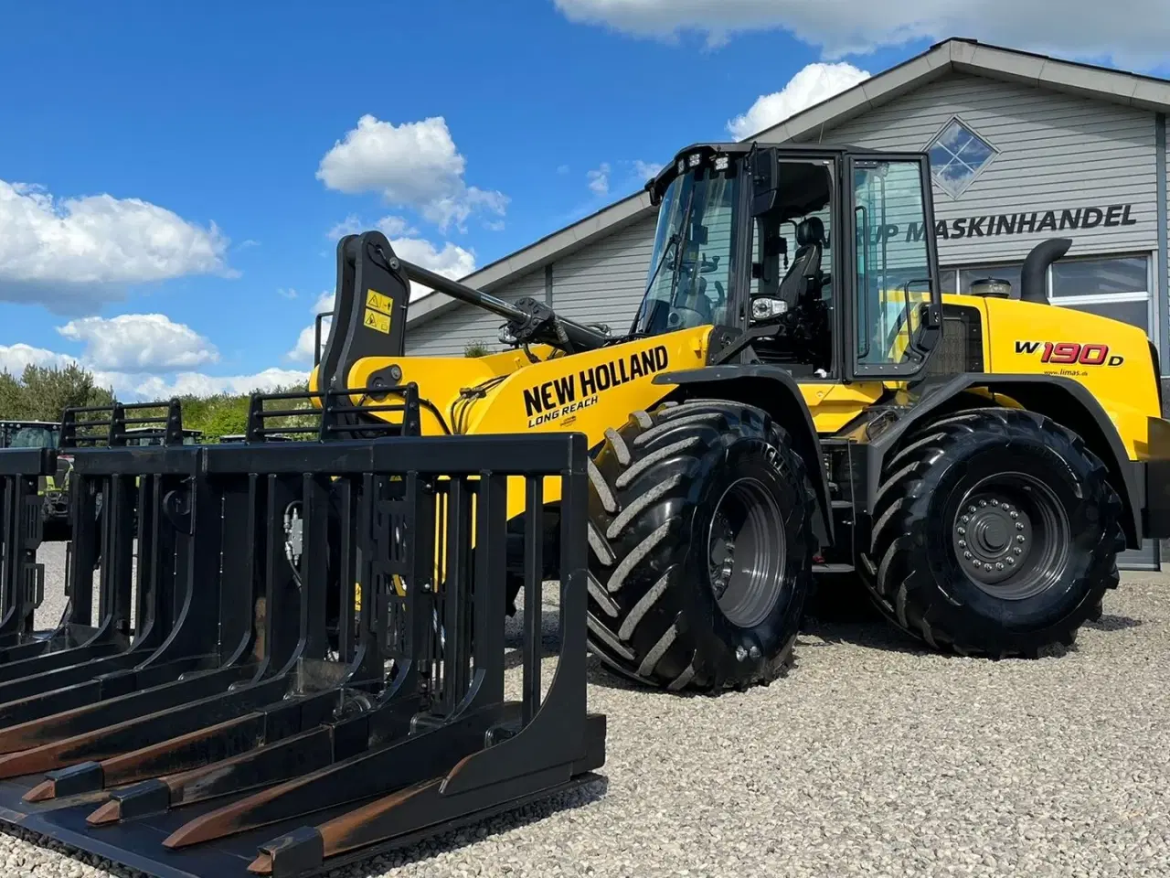 Billede 20 - New Holland W190D DK-Model. LONG REACH med de høje VF 710/65R30 hjulmontering