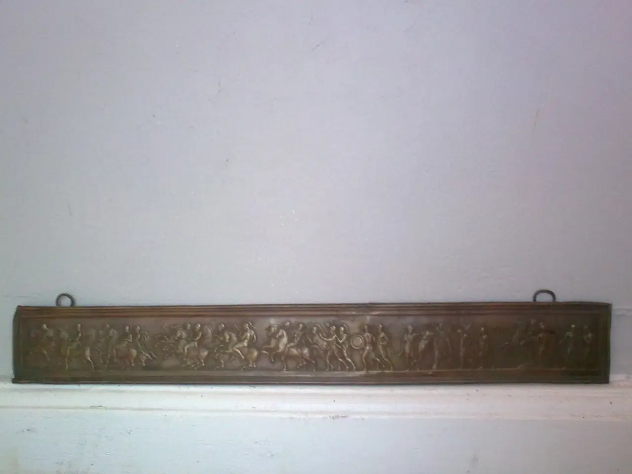 Billede 7 - Kobber relief m krigs elefant i frise