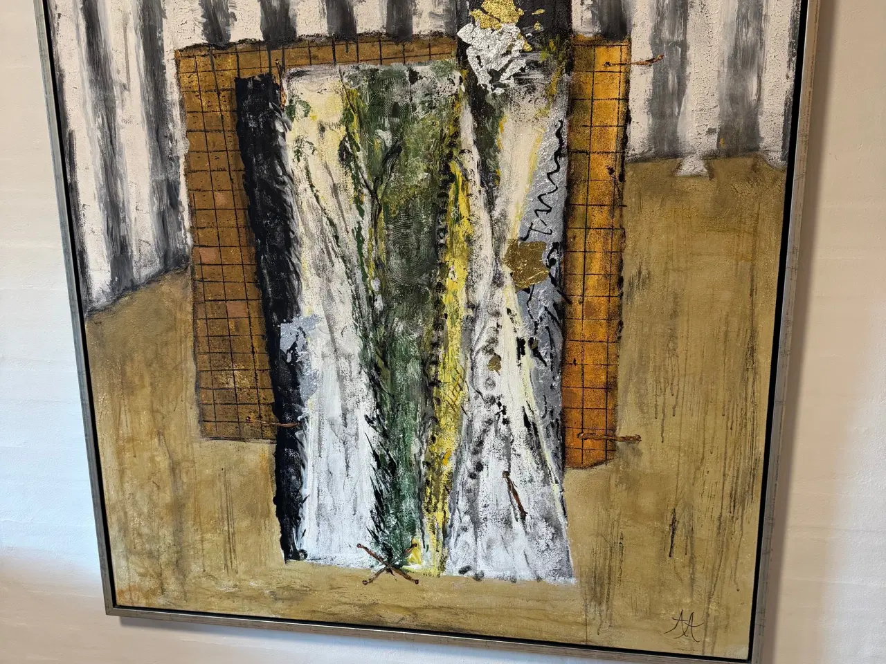 Billede 2 - Abstrakt Maleri der måler 104 x 104 cm