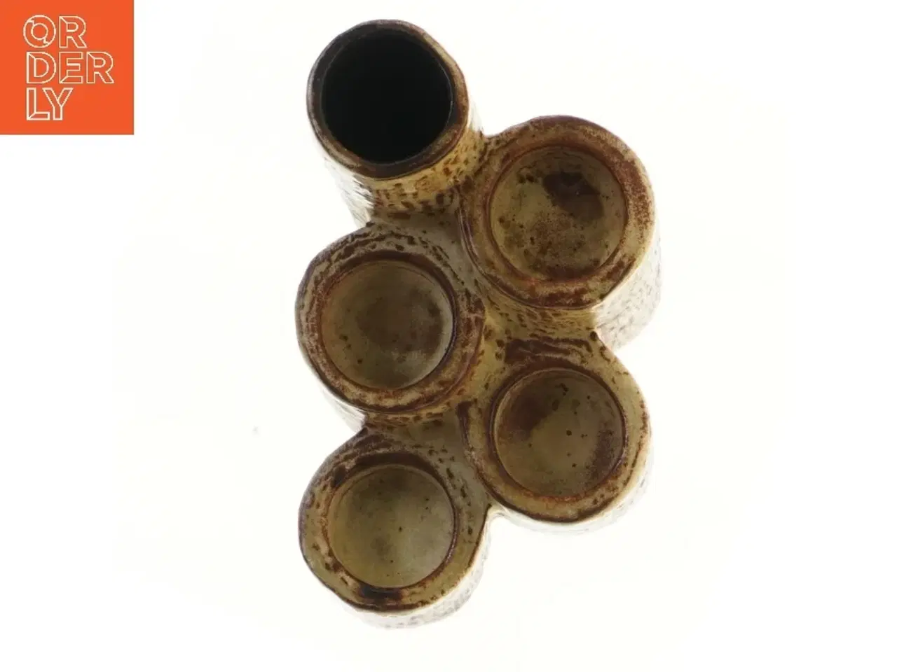 Billede 2 - lysestage/vase i keramik (str. 17x17x12 cm)