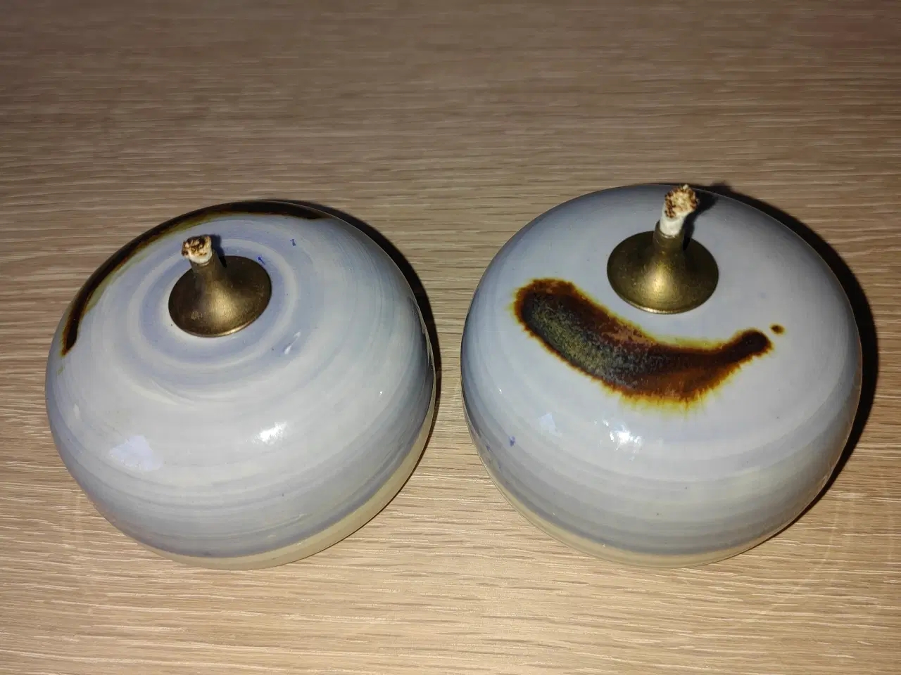 Billede 3 - 2 flotte keramik olielamper