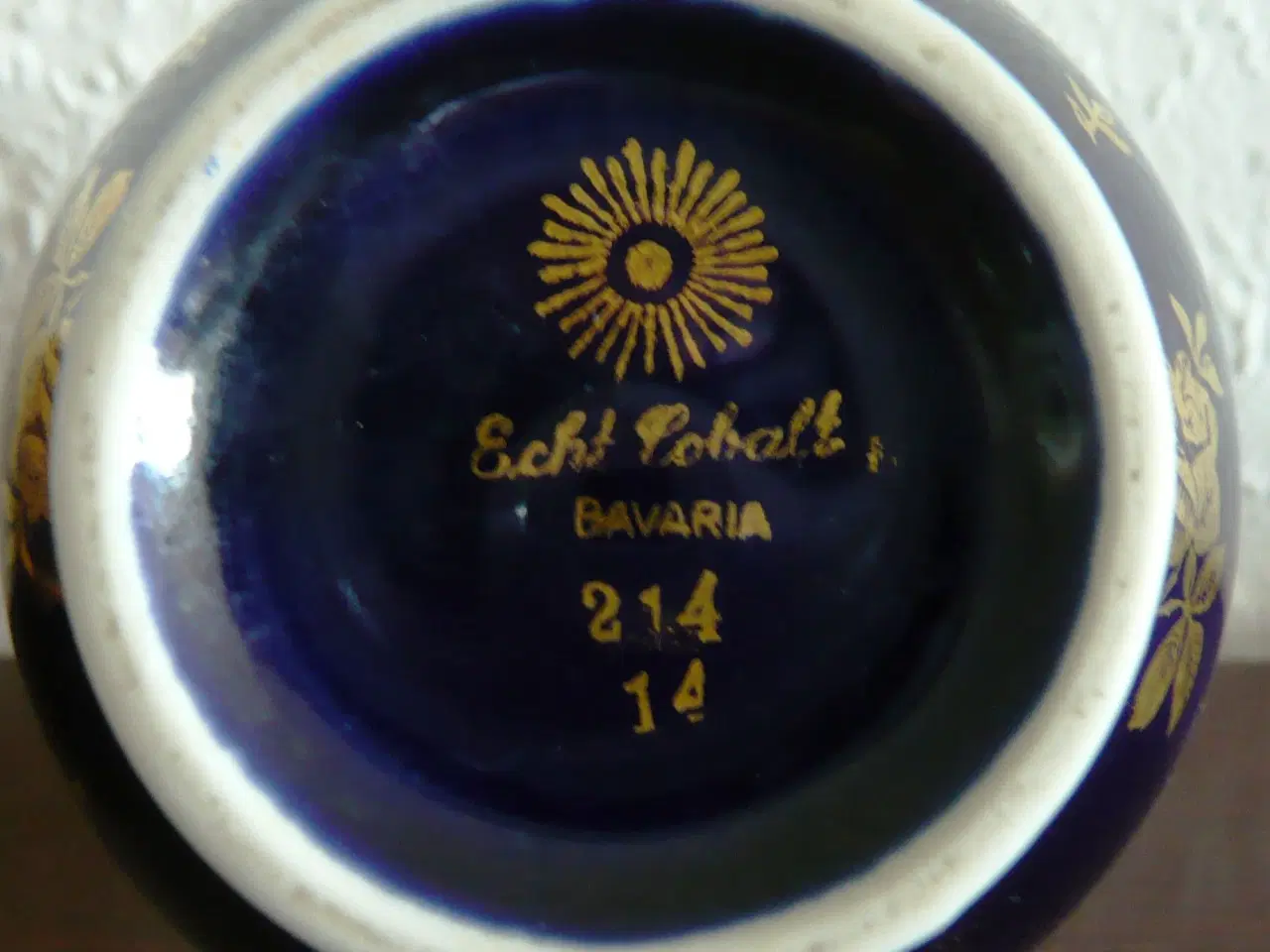 Billede 2 - Bavaria Echt Kobalt vase