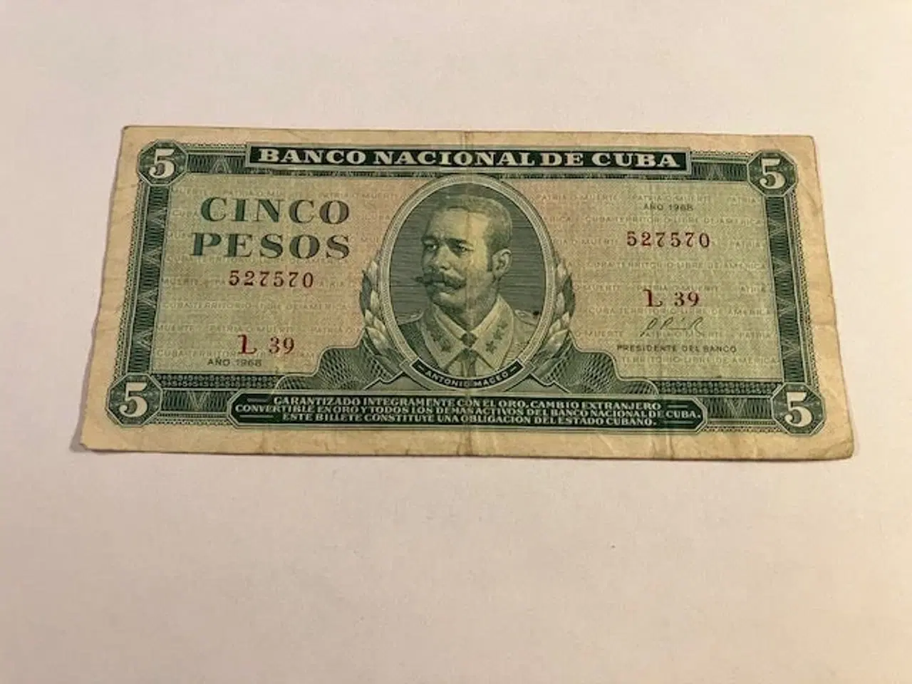 Billede 1 - 5 Pesos 1968 Cuba