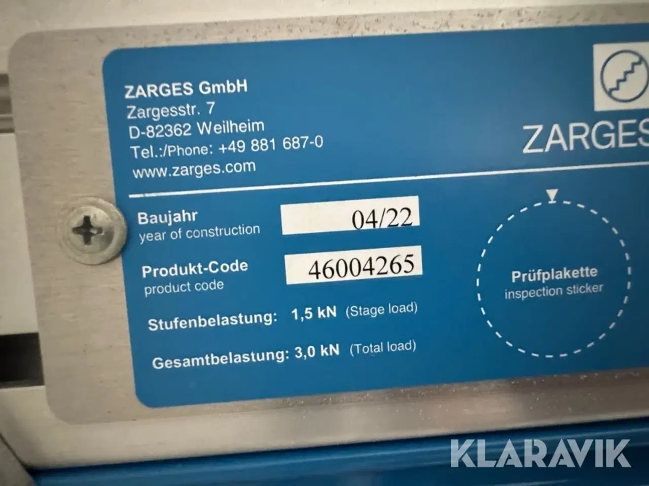 Billede 5 - Rullestige Zarges