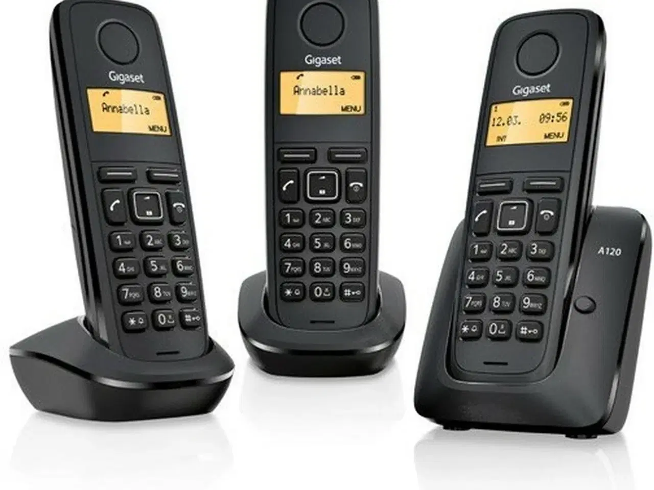 Billede 1 - Gigaset A170 Trio trådløs fastnettelefon 1,5" - sort