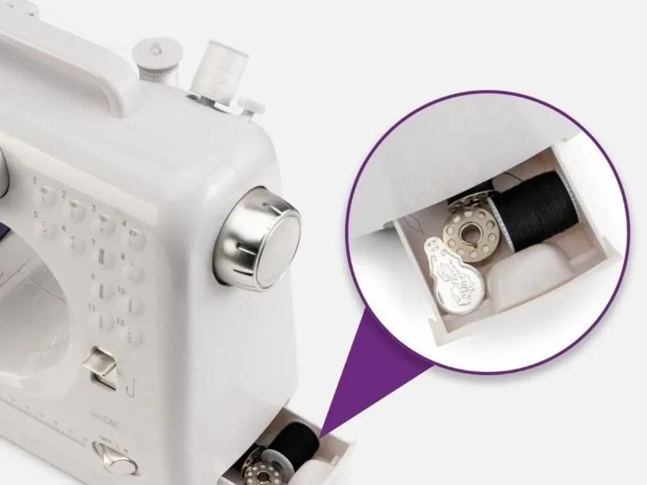 Billede 6 - Symaskine Clatronic NM 3795 – halvautomatisk, 12 sømme