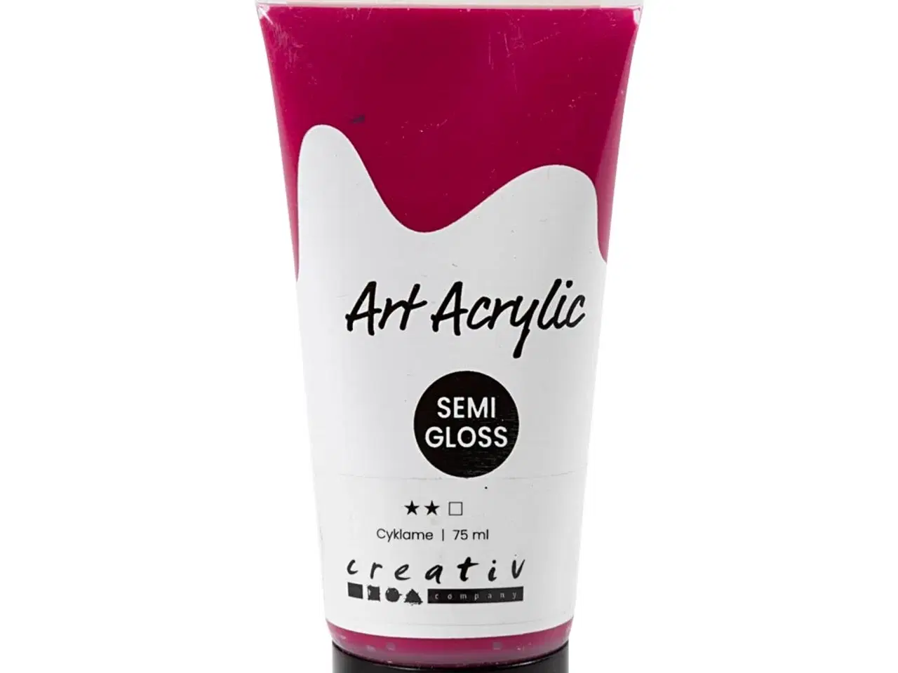 Billede 1 - Art Akrylmaling, halvblank, transparent, cyklame, 75ml/ 1 fl.
