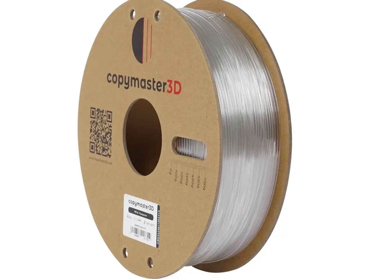 Billede 1 - COPYMASTER3D - PETG - Transparent - 1.75mm - 1kg
