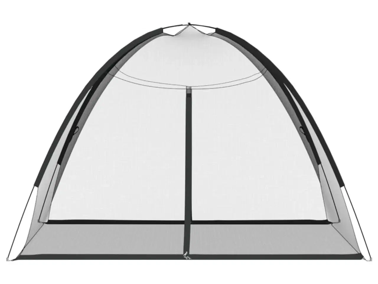 Billede 4 - Myggenet med døre 200x180x135 cm trådnet sort