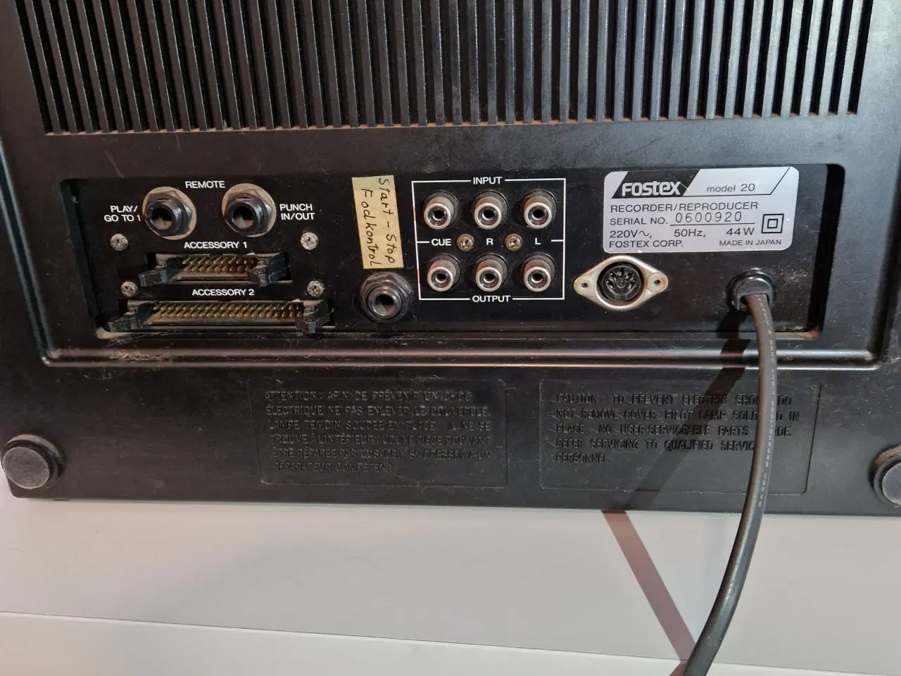 Billede 2 - Fostex Spolebåndoptager model 20