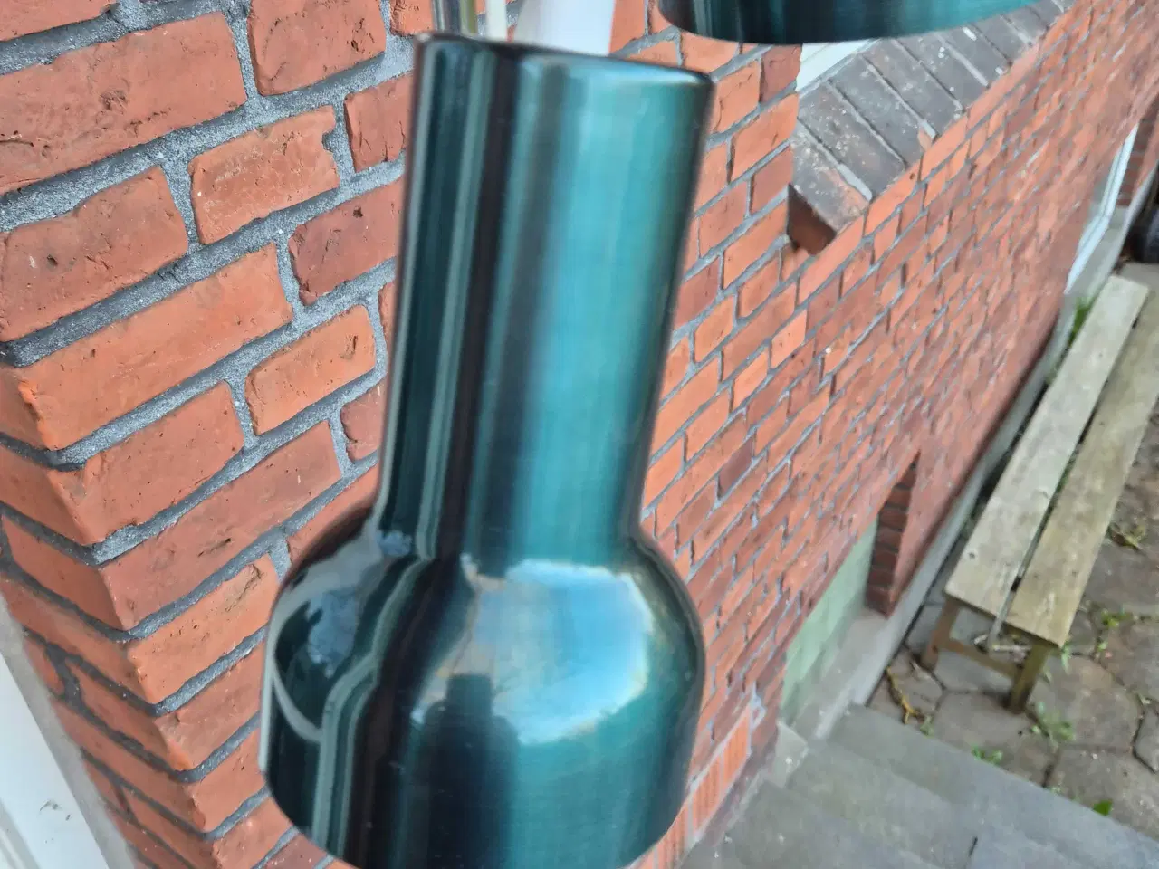 Billede 3 - Retro gulvlampe i sjælden gyldengrøn farve