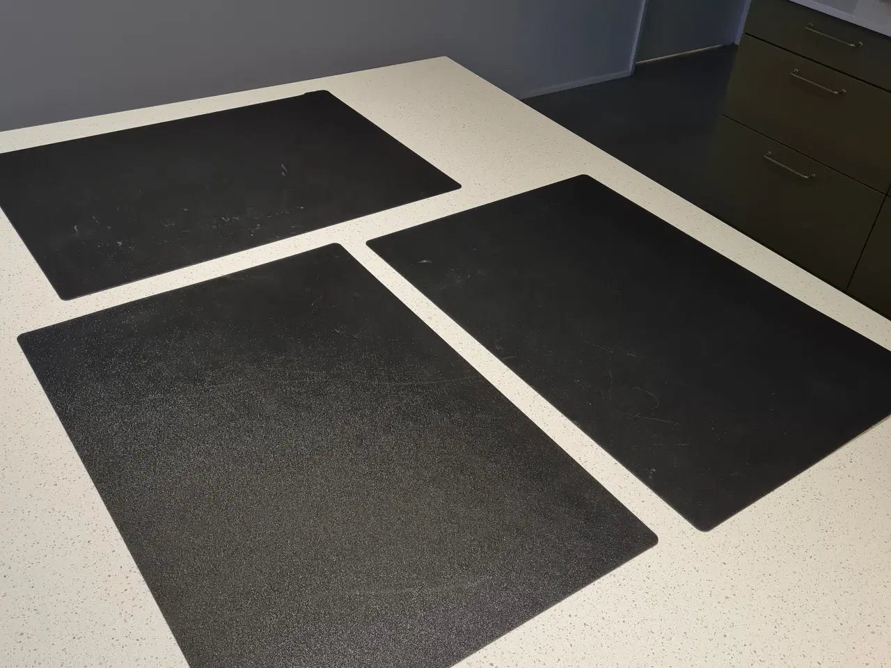 Billede 1 - 3x sort skriveunderlag