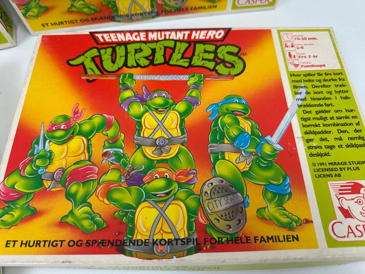 Billede 3 - Turtles 'kortspil', retro (1991)