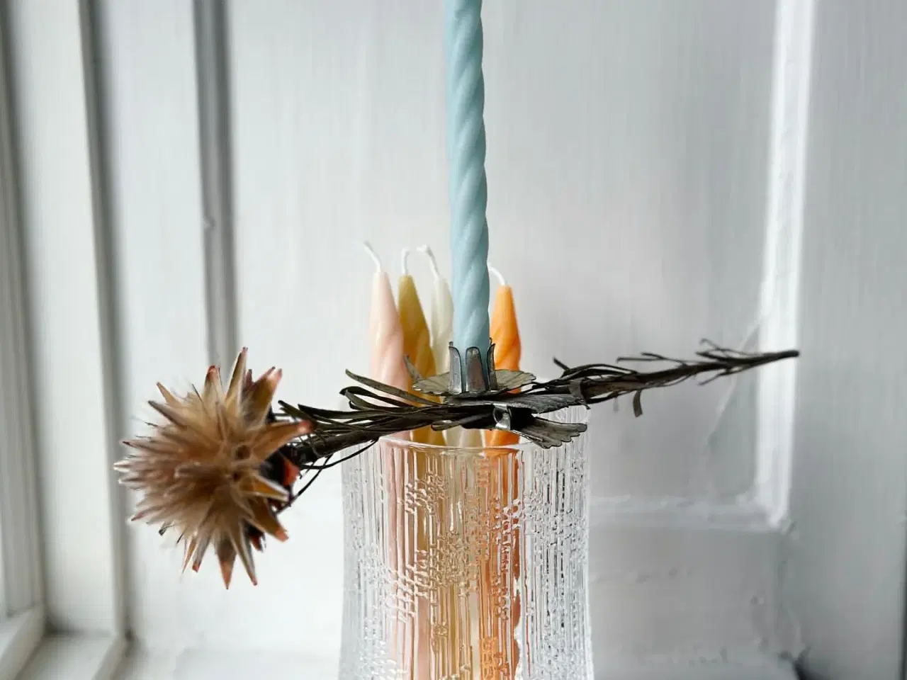 Billede 1 - Lysklemme, sølvtone