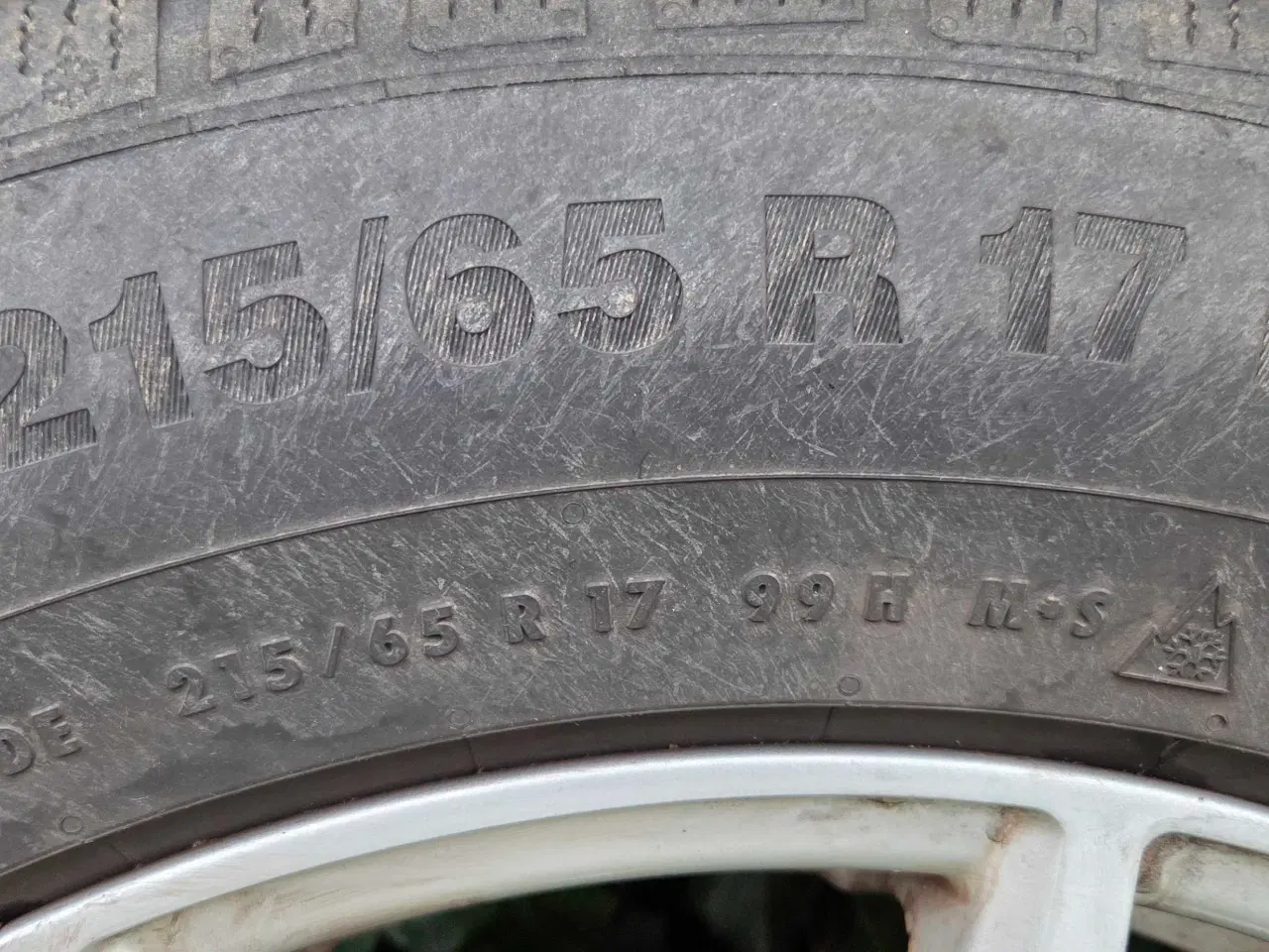 Billede 3 - 4 stk. Vinterhjul 17" på Alufælg