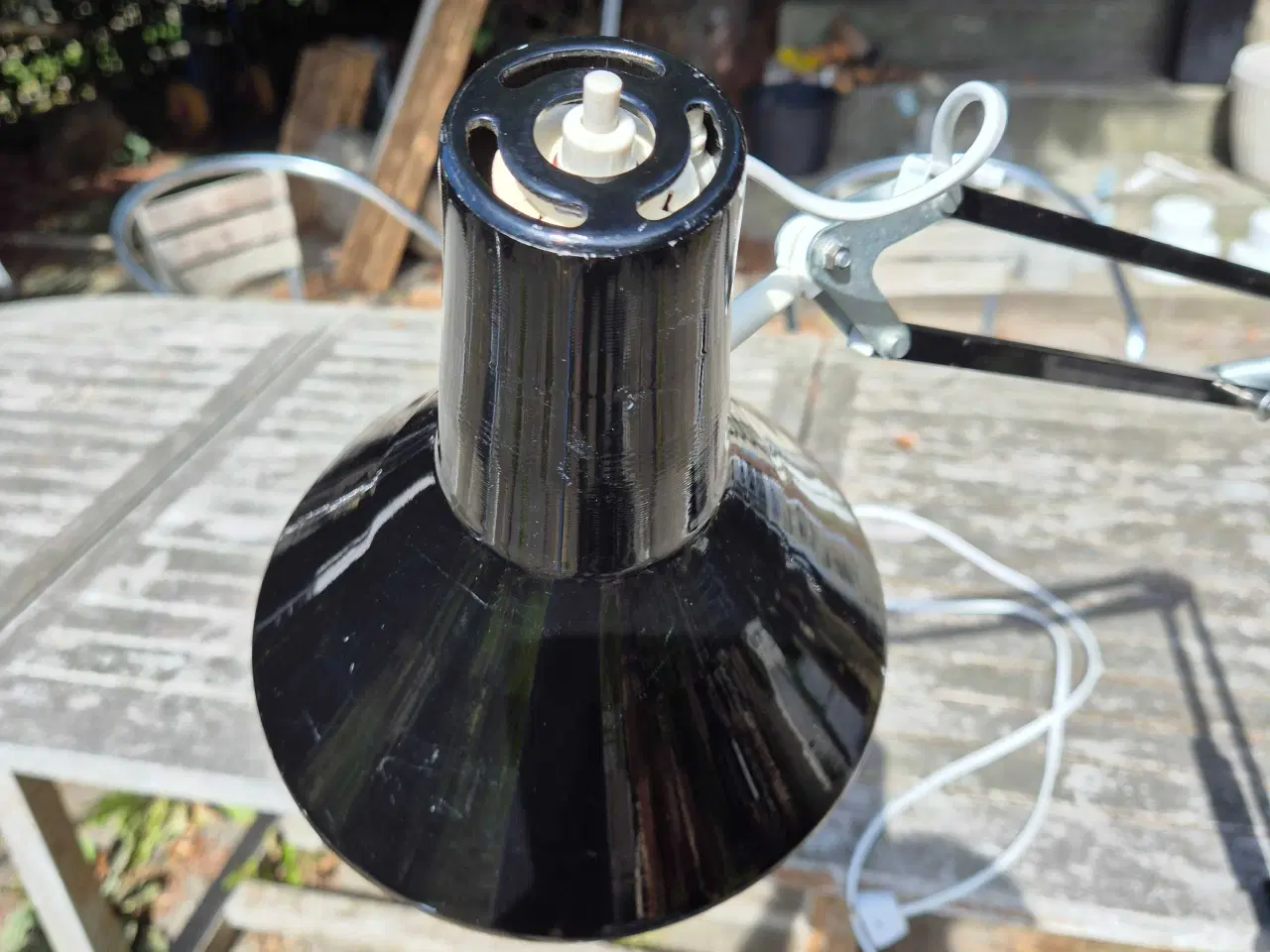Billede 3 - Skinnende sort arkitektlampe 