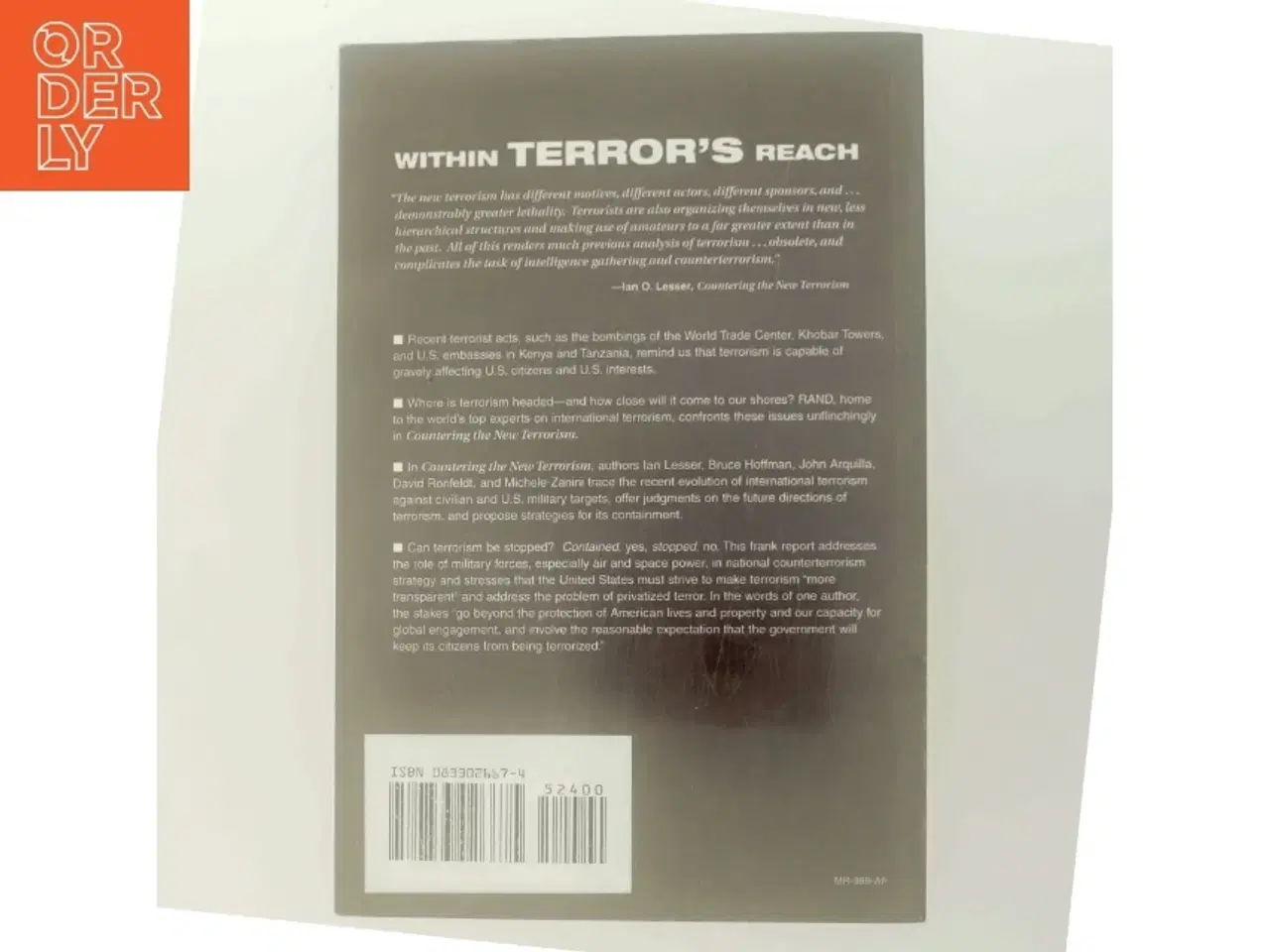 Billede 3 - Countering the New Terrorism af Ian O. Lesser (Bog)