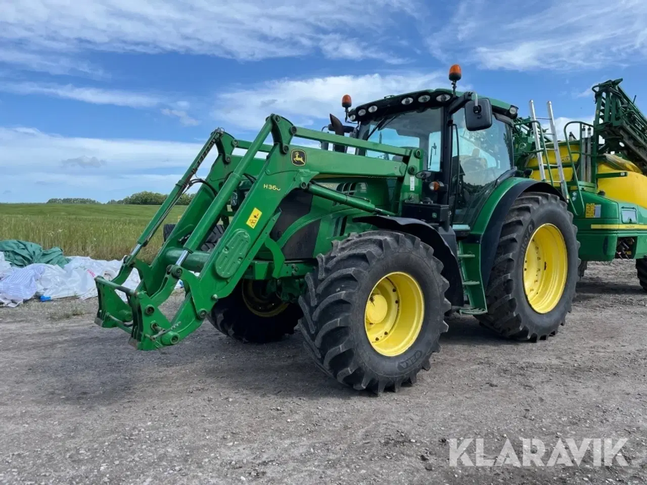 Billede 1 - Traktor John Deere 6150R med frontlæsser