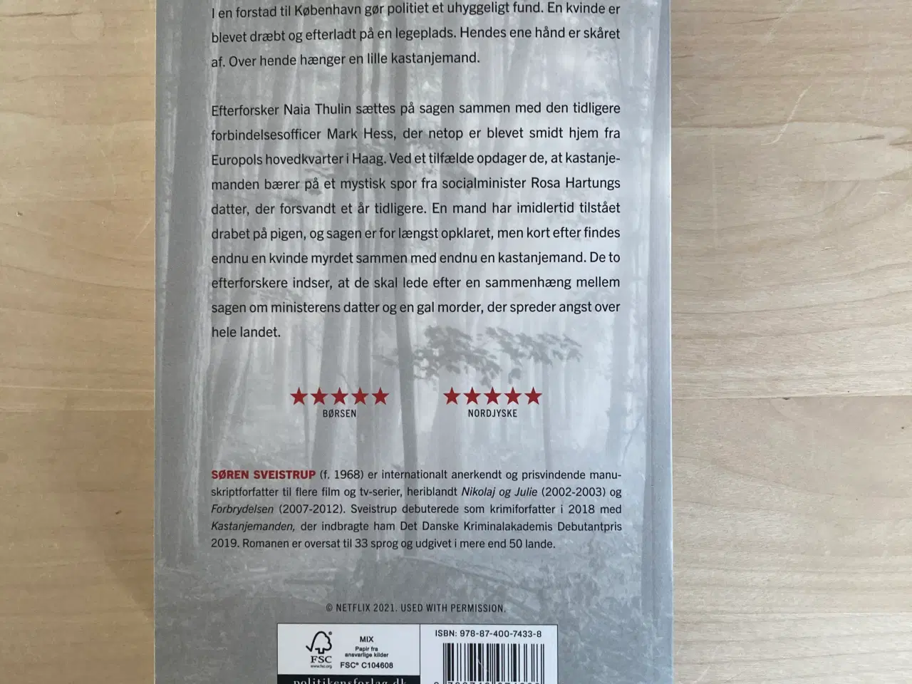 Billede 2 - Bog: “Kastanjemanden” af Søren Sveistrup