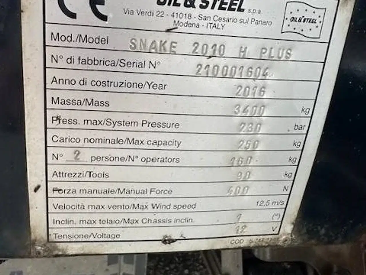 Billede 19 - Oil & Steel Snake 2010 H Plus