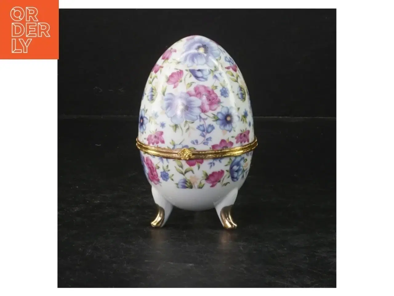 Billede 2 - Porcelænsæg med blomstermotiv (str. 13 cm)