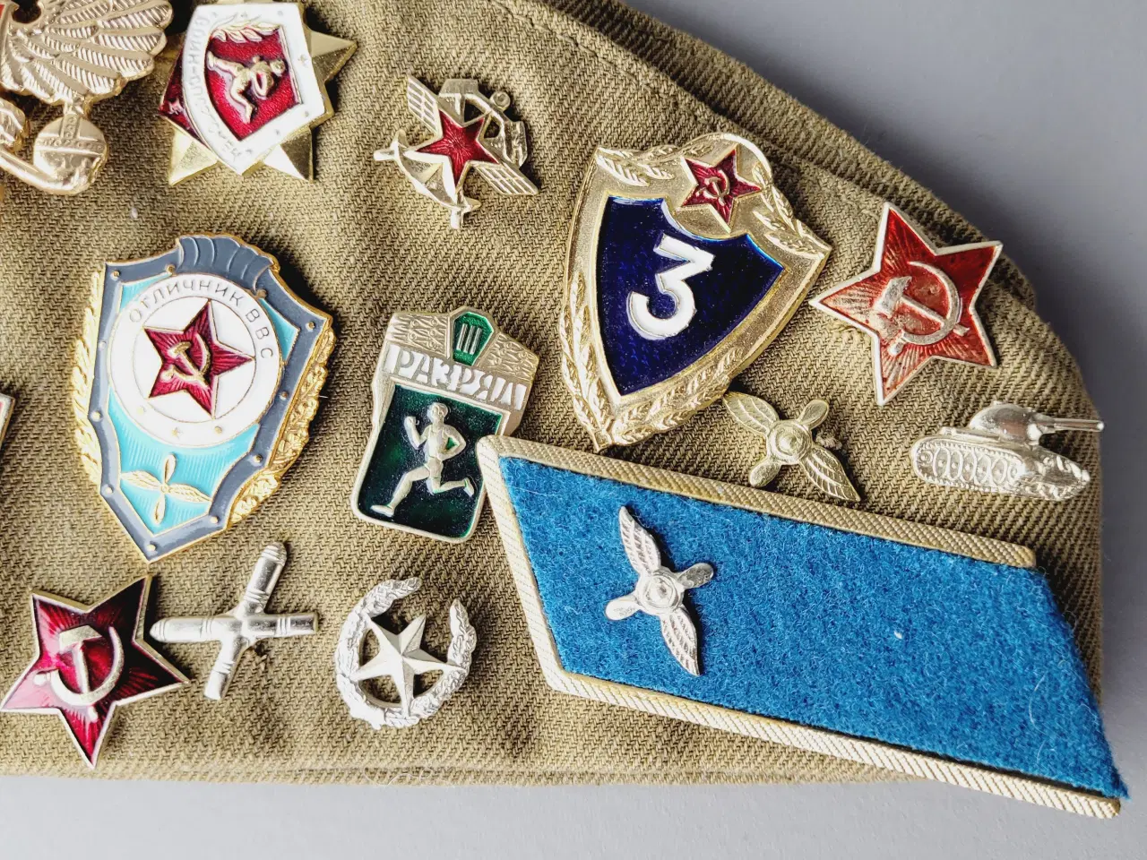 Billede 5 - ⭐️· Unik Sovjetisk Pilotka Kasket (USSR) m. Pins