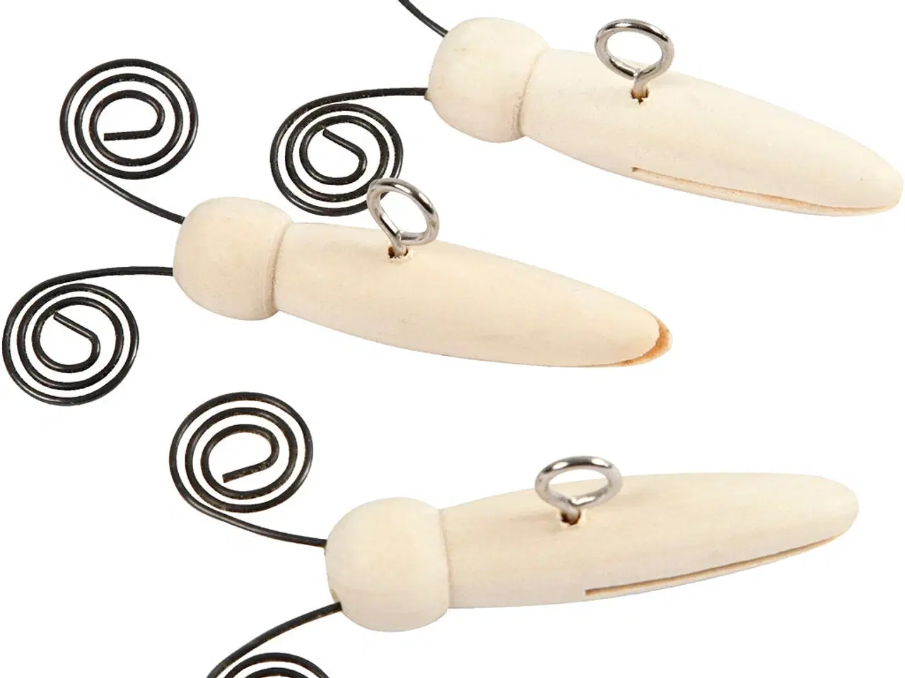 Billede 1 - Sommerfuglekrop 5 stk. - 5,5 cm til kreative projekter