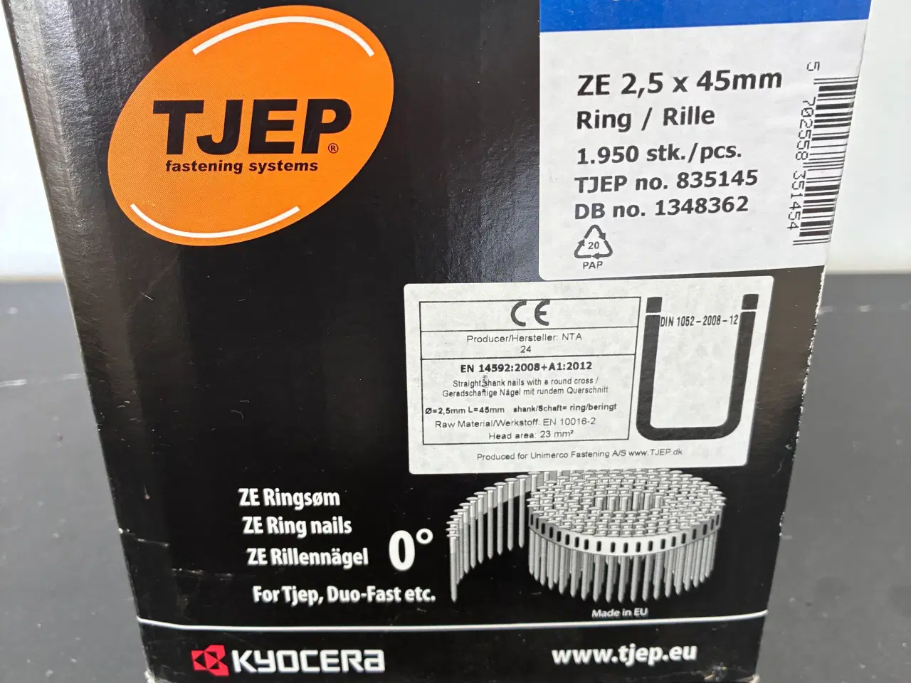 Billede 2 - TJEP ZE 2,5 x 45mm Galv