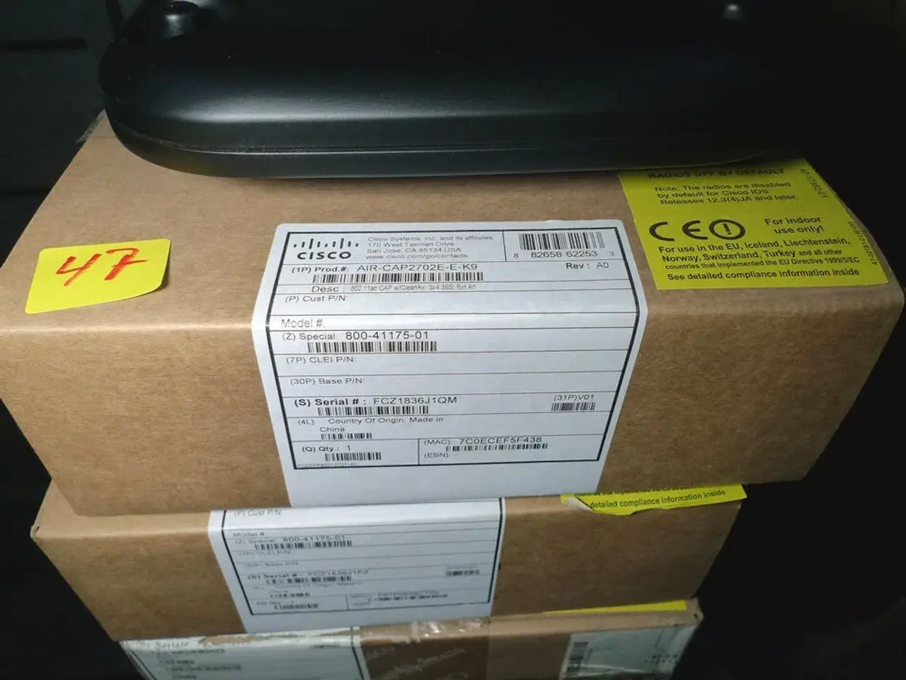 Billede 3 - 5 stk. Cisco routere, sorte