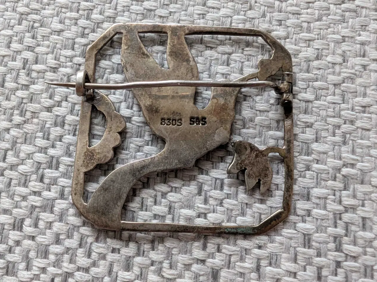 Billede 2 - Smuk vintage/antik sølvbroche 