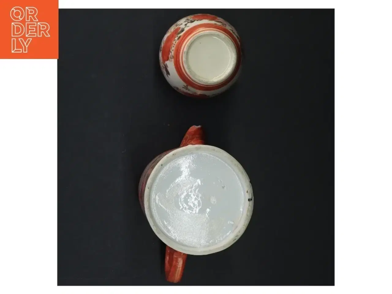 Billede 4 - Japansk kande og vase med låg (str. 14 x 8,5 cm 9,5 x ø 7 cm)