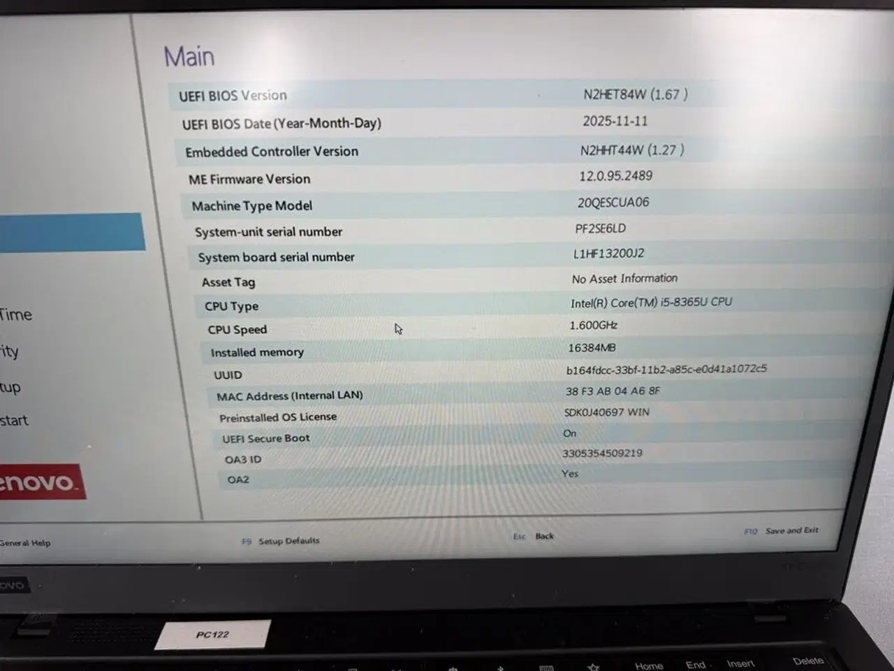 Billede 3 - Bærbar computer LENOVO X1 Carbon 7th gen.