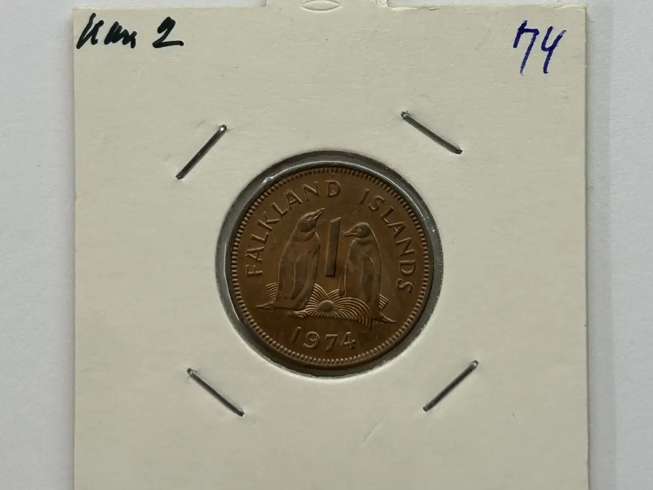 Billede 1 - 1 Pence Falkland Islands 1974